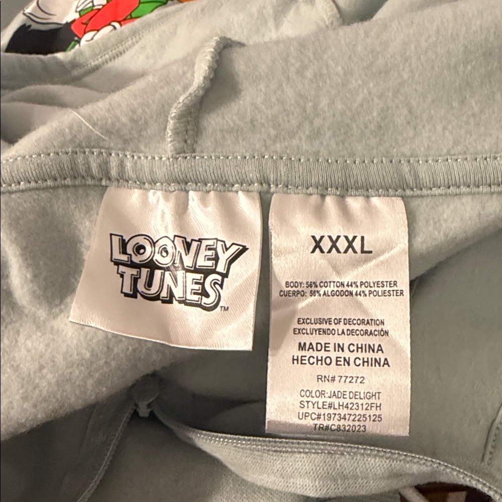 Looney Tunes Ladies Two piece full zip Embellished Jacket and sweatpants jogger - Picture 5 of 7